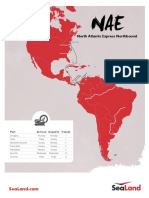 North Atlantic Express Northbound: Port Arrives Departs Transit