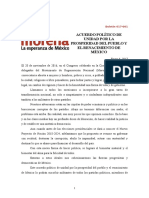 Acuerdo Político de Unidad Por La Prosperidad Del Pueblo y El Renacimiento de México