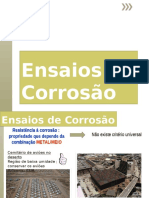 Ensaios de Corrosão