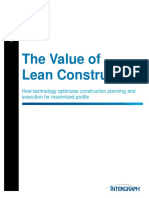 The Value of Lean Construction, SmartPlant