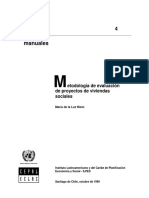 Metodologia de Evaluacion de Proyectos de Vivienda