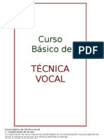 Curso Básico de Técnica Vocal