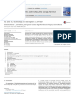 A Review On AC and DC Technology in Microgrids