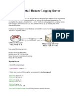 CentOS Install Remote Logging Server