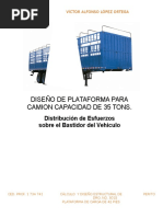 Diseño de Plataforma para Camion.