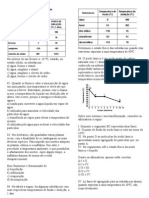 Lista de Exerccios de Química