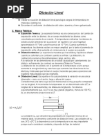 Coeficiente de Dilatacion Lineal