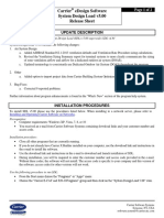 Carrier Edesign Software System Design Load V5.00 Release Sheet