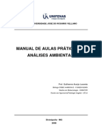 Manual de Aulas Praticas em Anlises Ambientais - EXCELENTE MANUAL (MICROBIOLOGIA E ANALITICA EXPERIMENTAL) PDF