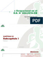 Higiene Ocupacional en El D.S. #024-2016-EM: Ing. Luz Bancayán Hinostroza