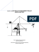 Rope-Towed Trolley or Machinery Trolley