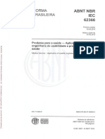 ABNT NBR IEC 62366 Produtos para Saúde - Aplicação Da Engenhari