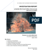 Catastrophic Rupture of Heat Exchanger - Tesoro Anacortes Refinery