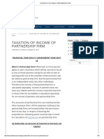 Taxation of Income of Partnership Firm