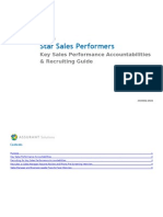 Star Sales Performers: Key Sales Performance Accountabilities & Recruiting Guide