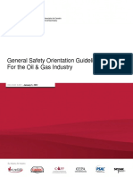 General Safety Orientation Guideline For The Oil & Gas Industry PDF