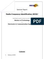 Radio Frequency Identification (RFID) ': Seminar Report