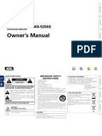 Denon PMA 520AE 720AE Owners Manual