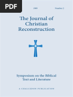 JCR Vol. 12 No. 02: Symposium On The Biblical Text and Literature