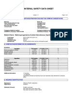 Material Safety Data Sheet: 1. Identification of The Substance/Preparation and The Company/Undertaking