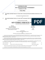 Key Energy Services, Inc.: United States Securities and Exchange Commission Form 10-Q