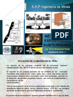 MÉTODOS DE EXPLOTACIÓN SUBTERRANEA 2da Semana 2015 I