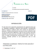 Trinomio Cuadrado Perfecto Por Adición y Sustración