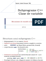 Recapitulare Subprograme C++