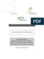 Avaliação de Riscos em Restauração - Projecto Final