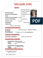 Curriculum Vitae Modelo para Mujeres