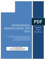 Professional Advance Excel Tips 2010