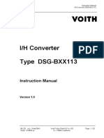 VOITH I To H Manual