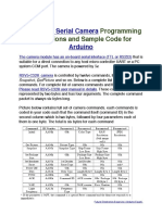 Serial Camera Module Programming Instructions and Tutorial PDF