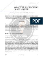 FABRICATION OF FOUR WAY HACKSAW BLADE MACHINE Ijariie2072 PDF