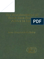 Anne Fitzpatrick-McKinley The Transformation of Torah From Scribal Advice To Law JSOT Supplement Series 1999 PDF