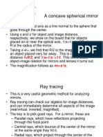 A Concave Spherical Mirror: F R/2 1/s+1/s 1/f M - S /s