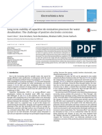 Long Term Stability of Capacitive De-Ionization Processes For Water Desalination: The Challenge of Positive Electrodes Corrosion