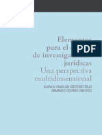 Elementos para El Diseño de Investigaciones Jurídicas. Una Perspectiva Multidimensional