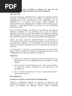 Procedmiento para Baño, Lavado de Ropa, Transporte de Productos