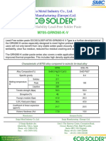 High-Reliability Lead-Free Solder Paste: Senju Metal Industry Co., Ltd. Senju Manufacturing (Europe) LTD