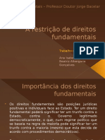 Restrições de Direitos Fundamentais