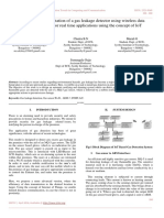 Design and Implementation of A Gas Leakage Detector Using Wireless Data Acquisition System For Real Time Applications Using The Concept of IoT