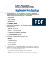 Sample Nursing Practice Test On Oncology