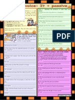 Passive Voice It Passive Grammar Explanation 3 Tasks With Key BW Fully Editable