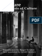 Leisure The Basis of Culture Josef Pieper Gerald Malsbary Roger Scruton