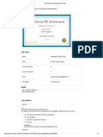 Your Certificate: Hope You Enjoyed The Quiz! Your Score Report Is Presented Below