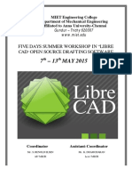 Five Days Summer Workshop in "Libre CAD Open Source Drafting Software