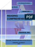 Cover - Buku Ajar MK Reading Comprehension-1