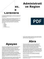 The Provinces. of The Cordillera Administrati Ve Region