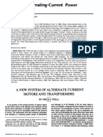 The Tesla Alternating-Current Power System: A New System of Alternate Current Motors and Transformers